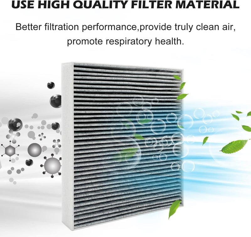 Capume for Cabin Air Filter JM133 Fits for 2021-2023 Elantra, 2022-2024 Ioniq 5, 2021-2024 Santa Fe, 2020-2024 Sonata, 2022-2024 Tucson, 2021-2024 K5, Fits 97133 - L1000, 97133-N9100, PC99594P - Image 2
